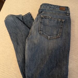 PAIGE Blue Skinny Jeans Medium-Light Wash